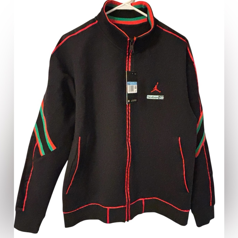 🏀 NWT Jordan Why Not? x Facetasm Men’s Track Jacket - M - Black - Red - Green